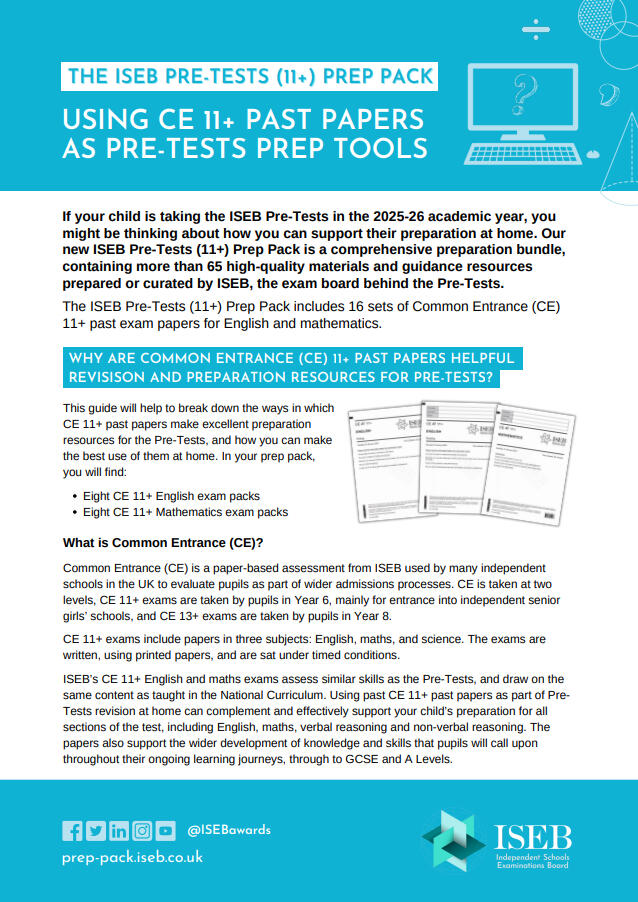 Iseb Test Example ISEB Pre-Tests (11+) Prep Pack